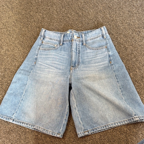 Pilcro Pants - Pilcro Light Blue Denim Bermuda Shorts